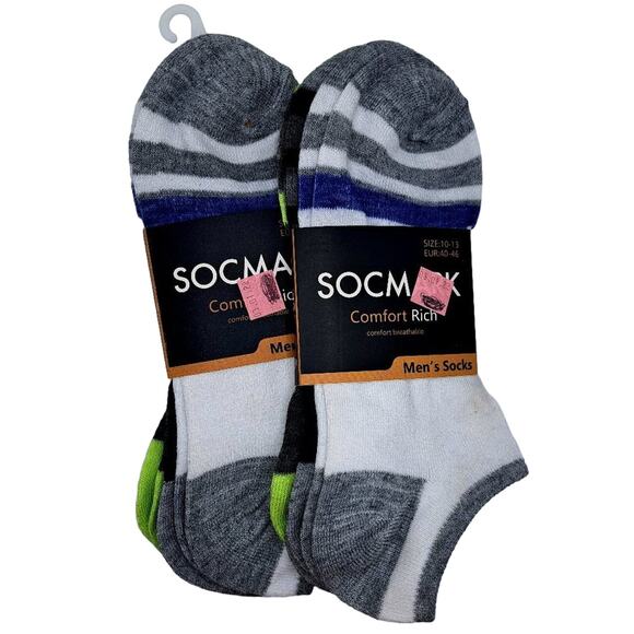 Socmark Other - Socmark Striped No Show Socks Set of 2
